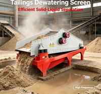 Crible vibrant linéaire pour la récupération de sable fin, ligne de lavage de sable pour empilage à sec des résidus, OEM CE