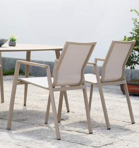 comedor T-y <span class=keywords><strong>la</strong></span> <span class=keywords><strong>mitad</strong></span> de los círculos Diseño Artesanal resistente a <span class=keywords><strong>la</strong></span> corrosión de silla de aluminio - Product Image 5