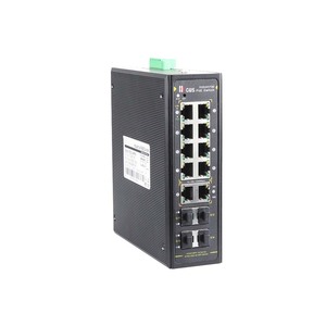 Switch PoE industriel géré Gigabit 8 ports PoE + 2 ports RJ45 Uplink, 4*100/1000M SFP, pour réseaux et vidéosurveillance - Product Image 3