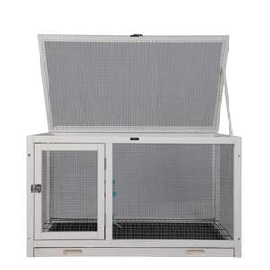 Chilochilo vendita di fabbrica conigliera in legno gabbia per coniglietti in legno per esterni gabbia per conigli casa per porcellini d'india con vassoio - Product Image 1