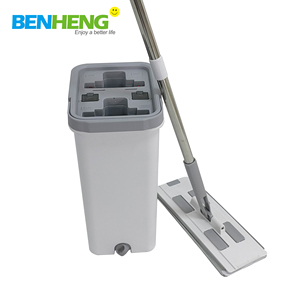 BENHENG Hochwertiger Mikrofaser-Schwamm-Mopp Bestseller Mopp und Eimer Set TPE-Borstenbürste für Tiefenreinigung Leicht zu Trocknen und zu Waschen - Product Image 5