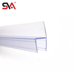 อุปกรณ์ติดตั้ง<span class=keywords><strong>ประตู</strong></span>บานเลื่อนกระจกแบบไร้กรอบ SVA-04 สำหรับห้องอาบน้ำ  วัสดุพลาสติก<span class=keywords><strong>แม่เหล็ก</strong></span>ทั่วไป  พร้อมแถบซีลกันน้ำ PVC ใส 90 องศา - Product Image 5