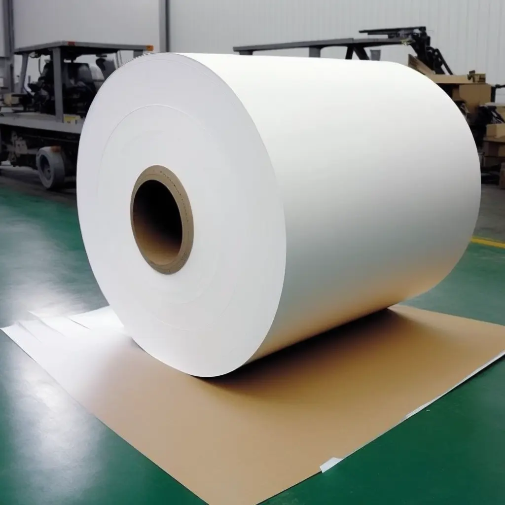 Double Layer Silver Direct Thermal Transfer Self Adhesive Paper Roll