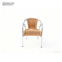 Chaise de salle à manger d'extérieur traditionnelle en alliage d'aluminium avec impression couleur intégrale Modèle WA-2082/WA-2066