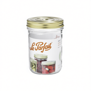 Pot en verre Le Parfait 16 oz avec couvercle doré pour le stockage des aliments - Product Image 2