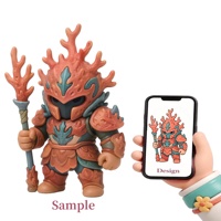 Meiyantoys, fabricant OEM, figurines d'action en résine personnalisées, figurine d'action mignonne de gardien de corail imprimée en 3D pour les marchandises de jeu