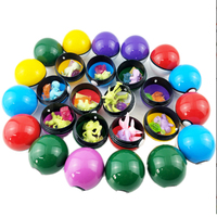 En gros Pas Cher En Plastique Dessin Animé Anime 45mm 47mm 50mm 65mm 70mm Mini Dessin Animé Gachapon Oeuf Boule Capsule Jouet Capsule Anglais