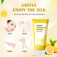 Mousse exfoliante pétillante au citron biologique à marque privée – Élimination des peaux mortes, nettoyage naturel en profondeur et doux pour adultes