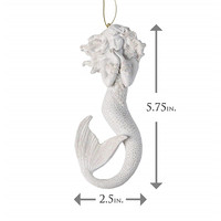 Polyresin/résine sirène Sirène Ornements | Plage Maison Salle De Bain Buanderie Décor À La Maison Mur Art | Lot de 3