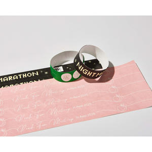 Pulseras reciclables AnyWristband, pulseras TYVEK a todo color, tipo conectado de 19 mm (3/4 pulgadas) para control de acceso - Product Image 2