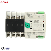 Commutateur de transfert automatique triphasé GERK 4P classe PC ATS 63A-125A double alimentation sur rail DIN 35mm pour système solaire photovoltaïque à alimentation ininterrompue