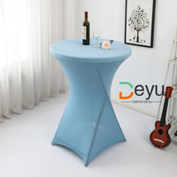 Nappe extensible pour bar haut nappe de banquet couverture de table ronde pour cocktail couverture de table extensible blanche vente en gros