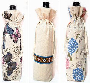 Sac en jute personnalisé pour bouteille de vin, sac cadeau de mariage en toile de jute, sac d'emballage réutilisable pour festival, banquet de mariage, fête d'anniversaire - Product Image 4