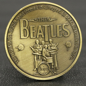 Insignias conmemorativas de la banda de The <span class=keywords><strong>Beatles</strong></span>, moneda de bronce de doble cara, regalos de colección para fanáticos - Product Image 2