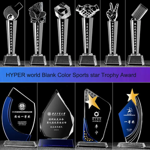 Venta al por mayor de artículos populares, medallas de cristal personalizadas, trofeos de cristal tallados e impresos, dotados de recuerdos creativos - Product Image 6