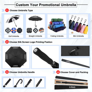 Parapluie pliable automatique de haute qualité, résistant au vent et à la pluie, avec impression de logo personnalisée, parapluie de voyage 3 plis anti-UV - Product Image 6