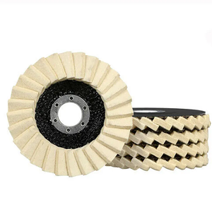 Meuleuse d'angle à disque en acier inoxydable Tampons <span class=keywords><strong>de</strong></span> polissage en feutre <span class=keywords><strong>de</strong></span> <span class=keywords><strong>laine</strong></span> Roues à lamelles pour <span class=keywords><strong>verre</strong></span> marbre métal - Product Image 5