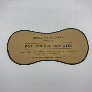 Tarjeta de papel Kraft ecológica, etiqueta colgante con diseño personalizado, reciclada, diseño de moda en relieve, marca UV, etiqueta impresa para ropa - Product Image 3