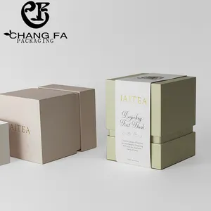Square Paper Gift Packaging Candle Box With Sleeve