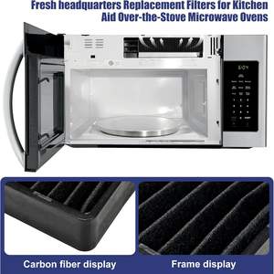 Filtre à charbon pour <span class=keywords><strong>micro</strong></span>-ondes WB06X10807, compatible avec les <span class=keywords><strong>micro</strong></span>-ondes GE PVM9005SJ8SS JVM7195SK6SS - Product Image 6