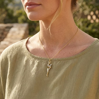 Collier pendentif en laiton fait main, couple enlacé, bijoux Art Déco, breloque minimalistes en forme de figures pour amoureux, mère et enfant