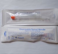 Aiguille spinale jetable 20/21/22/23/24 G, type Quincke, pointe crayon, stérile, vétérinaire