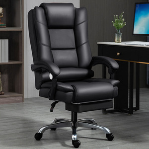 Jiuyi, silla de oficina de cuero de gama alta, ergonómica, cómoda, cojín de asiento de resorte, rotación 360, silla de estudio, silla de ordenador, sofá - Product Image 1