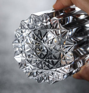 Tasse <span class=keywords><strong>à</strong></span> whisky en <span class=keywords><strong>verre</strong></span> transparent sculpté <span class=keywords><strong>à</strong></span> la main de 220ml 7oz avec fond rock star <span class=keywords><strong>verre</strong></span> <span class=keywords><strong>à</strong></span> boire de <span class=keywords><strong>vin</strong></span> et de vodka <span class=keywords><strong>à</strong></span> l'ancienne pour Noël - Product Image 3