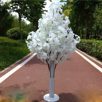 Stand Latar Belakang Bunga Sakura Sutra Baru untuk Dekorasi Pernikahan, Aksesoris Fotografi Lorong, Acara, Pesta, dan Panggung