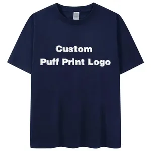 T Shirt Manufacturer Custom Heavy Cotton Foam 3D Puff Print T Shirt Men