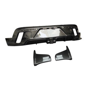 Diffuseur de pare-chocs arrière en fibre de carbone véritable 9J1 pour <span class=keywords><strong>Porsche</strong></span> Taycan / Turbo S 2019-2024 - Product Image 3