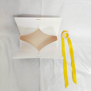Sac de shopping cadeau en papier rose de luxe haut de gamme avec logo personnalisé imprimé - Product Image 4
