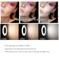 Lampu Cincin LED Selfie Fd480ii Yidoblo Lampu Fotografi FD-480II Lampu Video Makeup Lembut 18'' Isi Ulang untuk Ponsel Live Streaming