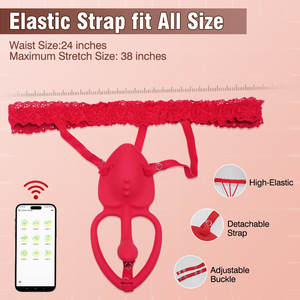 Vibrador <span class=keywords><strong>Sexual</strong></span> con Control Remoto por Aplicación, Ropa Interior con Vibración, Juguete para Adultos, 9 Modos de Vibración, Apto para Placer <span class=keywords><strong>Sexual</strong></span> Femenino y Masculino - Product Image 5