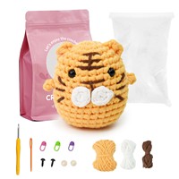 Kit de crochet de lapin fait à la main en laine bricolage populaire pour débutants pour l'artisanat de broderie point de croix et couture