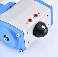 Vanne papillon pneumatique JIEXIN D671X-16C en acier moulé/SS304, type Wafer, joint souple EPDM, DN50-200, pour huile, gaz et eau, garantie 1 an