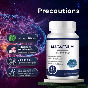 Capsule di magnesio glicinato salute recupero muscolare del sonno capsule di magnesio L-treonato capsule di magnesio - Product Image 6