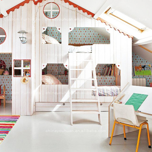 Lit superposé pour enfants en forme de cabane dans les <span class=keywords><strong>arbres</strong></span>, base secrète personnalisée, tente de jeu Prince, lit à deux étages de type loft, chambre d'enfant personnalisée - Product Image 3