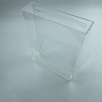 Boîte de présentation en acrylique intégrée haute transparence de taille personnalisable, support de coque de carte d'anime protecteur, respectueux de l'environnement