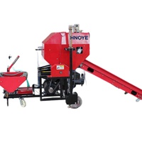 Empacadora de Heno Redonda Accionada por Toma de Fuerza de Tractor, 18-50 HP, 540 RPM, 80-120 Fardos/H, para Heno y Paja