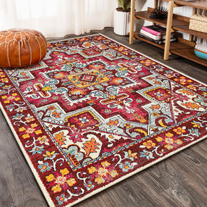 Neue Mengqi Ethnic Style Persian Carpet Boden matte für <span class=keywords><strong>Amazon</strong></span> Drops hipping Polyester Nachttisch decke für Schlafzimmer Sofa Coffee Weave - Product Image 3