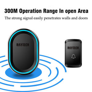 กริ่งประตูไร้สาย Daytech กันน้ำ ปุ่มกดภายนอก ไฟ LED เตือน รับสัญญาณระยะไกล - Product Image 2