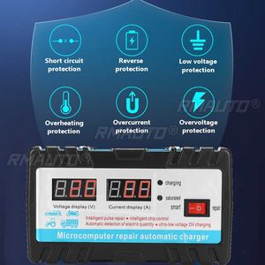 AUTSOME Cargador de Batería Eléctrico Universal de 12V/24V para Automóviles, Camiones, Barcos y Motocicletas - Product Image 3