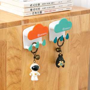 Shengyu Cloud Shape <b>Wall</b> <b>Hooks</b> Multifunctional <b>Key</b> Cable Organizer <b>For</b> Bathroom Bedroom Door Back Storage - Product Image 3