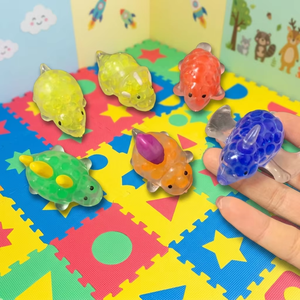 Juguetes blandos de dinosaurio transparentes con burbujas a granel, juguetes antiestrés suaves de TPR, juguetes surtidos para niños, recuerdos para fiestas infantiles, recompensas para el aula - Product Image 2