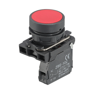 XB5 AA42 Spring Metal Push Button Switches 22mm 30mm 40mm 60mm 1NO+1NC <strong>Flush</strong> Button Momentary IP65 <strong>Level</strong> 10A Max. 2NO Light - Product Image 3