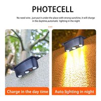 Applique Murale Extérieure Étanche Solaire LED Lumineuse pour Terrasse, Jardin et Mur de Clôture