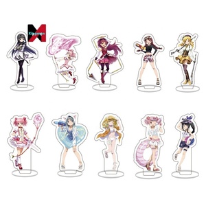Standee Acrílico de 8cm de Puella <span class=keywords><strong>Magi</strong></span> Magica con Madoka Homura, Manualidades de Plástico para Escritorio - Product Image 1