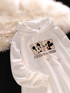 <span class=keywords><strong>Felpa</strong></span> in Pile Stile Americano Retrò con Stampa Cartoon <span class=keywords><strong>Mickey</strong></span>, Colletto con Bottoni, Autunno Inverno, Stile Comodo e Spesso per Donna - Product Image 5