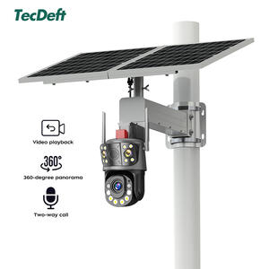 Caméra CCTV solaire TecDeft à double objectif 4MP 4G WiFi avec vision nocturne complète, zoom optique 50X, <span class=keywords><strong>PAN</strong></span>-TILT et audio bidirectionnel, étanche 24/7 - Product Image 6
